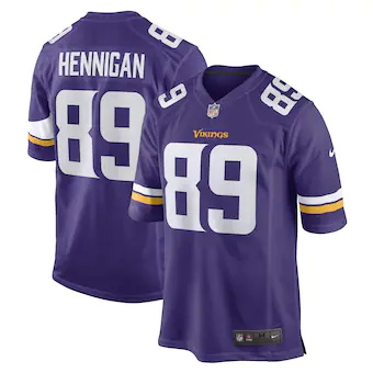 mens nike thomas hennigan purple minnesota vikings game pla